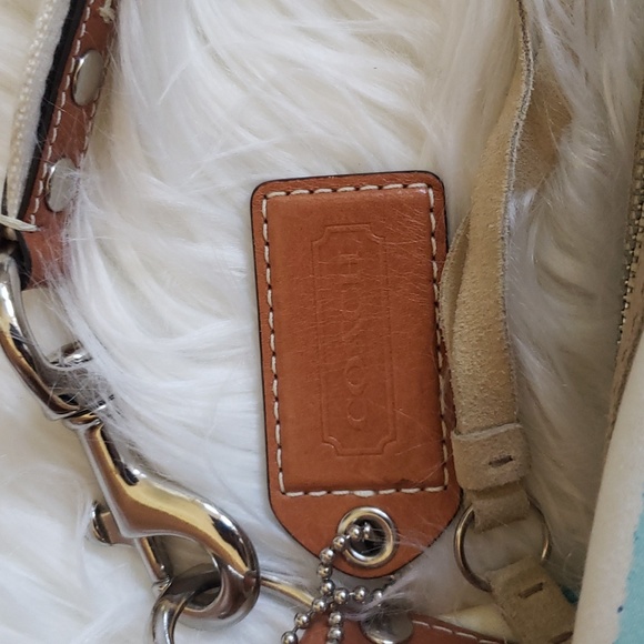 Coach Hamptons Watercolor Stripe Small Hobo - Picture 3 of 8